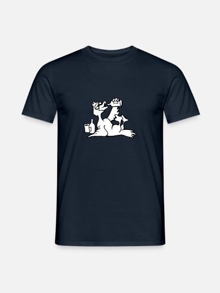sauf Ente - Männer T-Shirt - Navy
