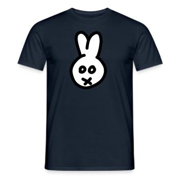 Lapin 2c - T-shirt homme - marine - Devant - AI Model Male 178 light (178cm)