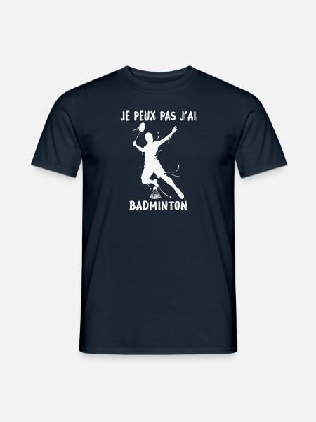 Je Peux Pas J Ai Badminton - T-shirt homme - marine