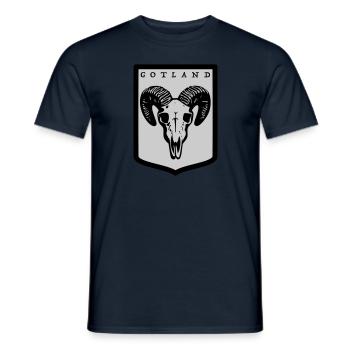 Gotland - Männer T-Shirt - Navy - Vorne - AI Model Male 178 light (178cm)