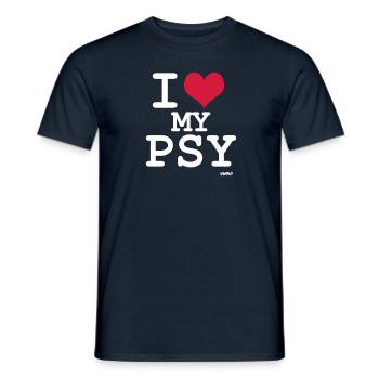 i love my psy - Männer T-Shirt - Navy - Vorne - AI Model Male 178 light (178cm)
