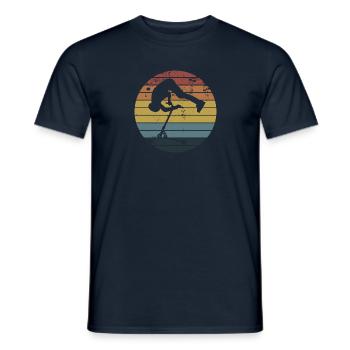 Vintage - T-shirt homme - marine - Devant - AI Model Male 178 light (178cm)