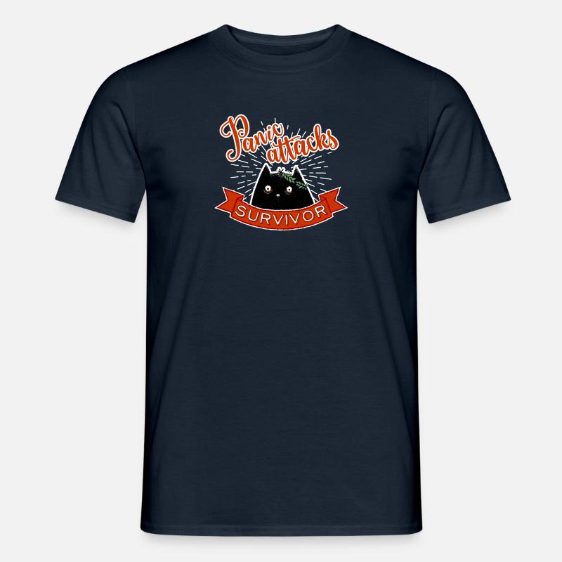 Panic Attacks Survivor - Men's T-Shirt - navy