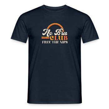 pas de club de soutien-gorge libérer les pinces - T-shirt homme - marine - Devant - AI Model Male 178 light (178cm)