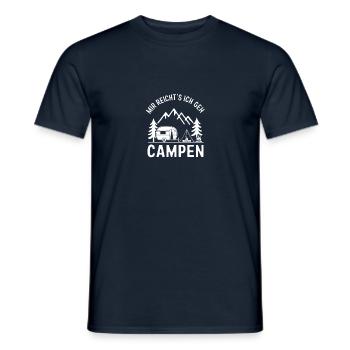 I've had enough, I'm going camping, camping saying - Men's T-Shirt - navy - Front - AI Model Male 178 light (178cm)