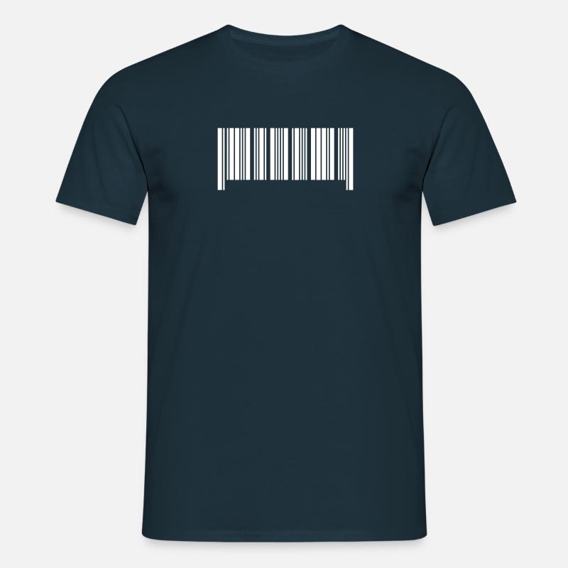 Barcode II - Männer T-Shirt - Navy