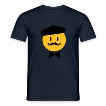 france - T-shirt homme - marine - Devant - AI Model Male 178 light (178cm)