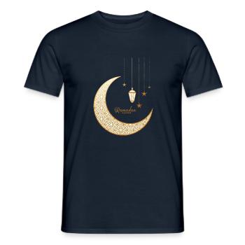 Conception Ramadan - T-shirt homme - marine - Devant - AI Model Male 178 light (178cm)