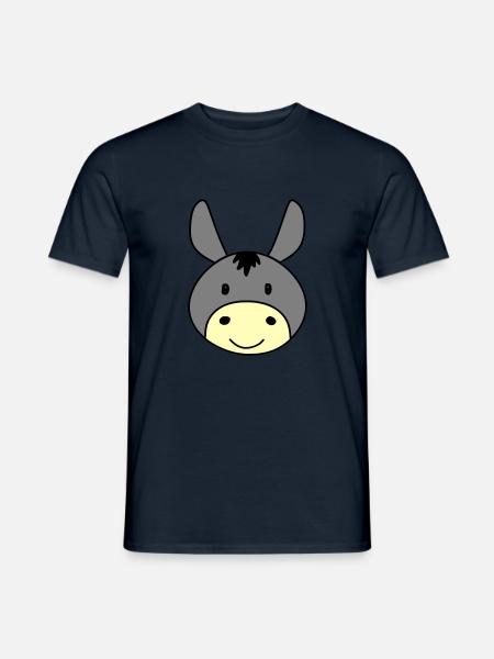 Âne mignon - T-shirt homme - marine