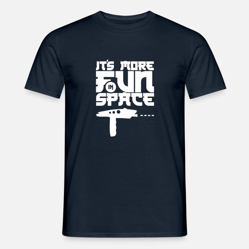 Phaser - Fun in Space - Männer T-Shirt - Navy