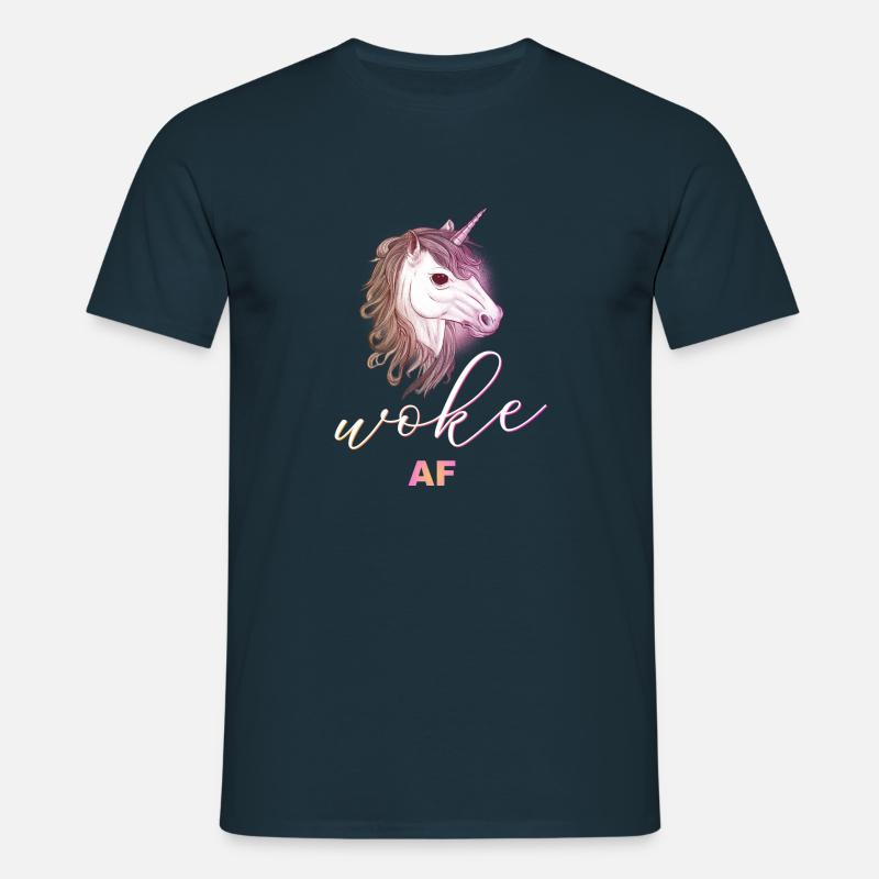 Autodérision : WOKE - T-shirt Homme - marine