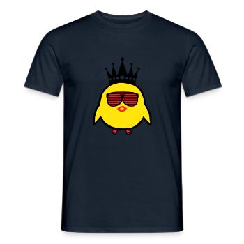 King Chick - Men's T-Shirt - navy - Front - AI Model Male 178 light (178cm)