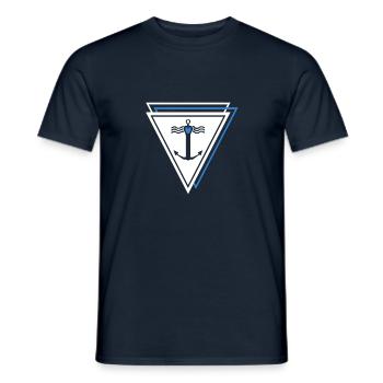 Projet Vacances à la mer - T-shirt homme - marine - Devant - AI Model Male 178 light (178cm)
