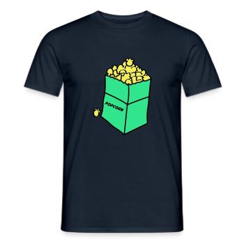 Maïs soufflé 02 - T-shirt homme - marine - Devant - AI Model Male 178 light (178cm)