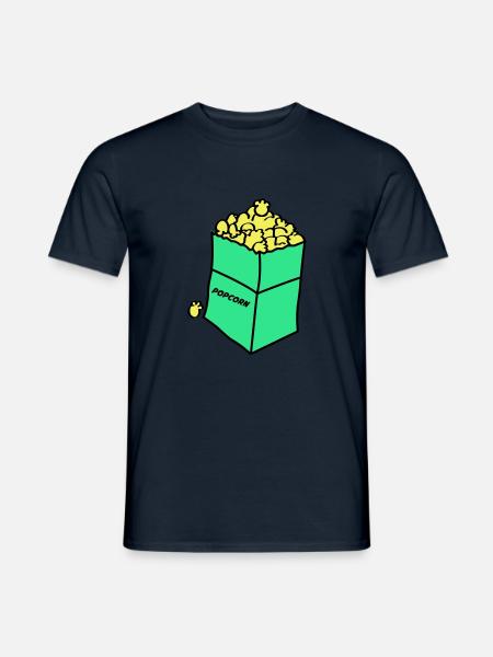 Popcorn 02 - Men's T-Shirt - navy