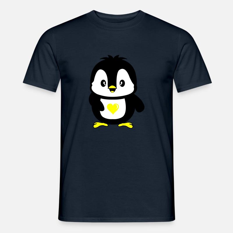 pinguin süß - Männer T-Shirt - Navy