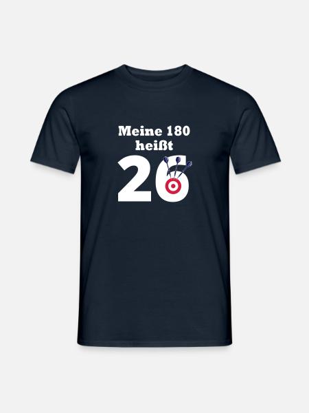 Meine180 heißt 26 - Männer T-Shirt - Navy