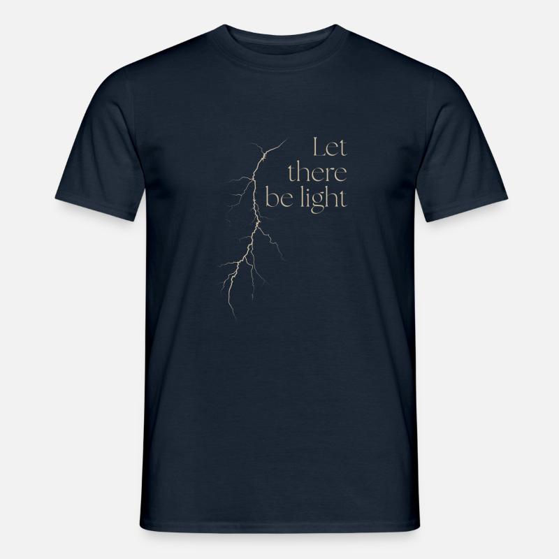 Let there be light - Men’s T-shirt - navy