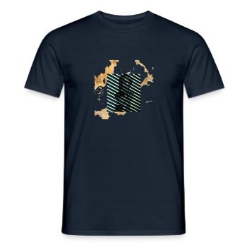 Griechisches Design - Männer T-Shirt - Navy - Vorne - AI Model Male 178 light (178cm)