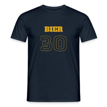 Bier Trikot - Männer T-Shirt - Navy - Vorne - AI Model Male 178 light (178cm)