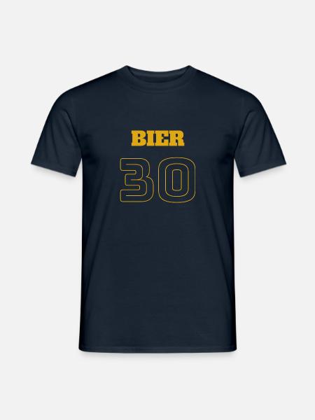 Bier Trikot - Männer T-Shirt - Navy