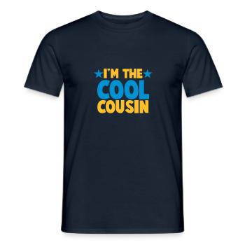 I'm the COOL Cousin! - Men's T-Shirt - navy - Front - AI Model Male 178 light (178cm)