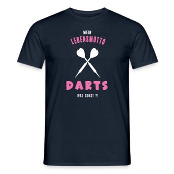 Dart Darts Darten Spiel Darterin Spielerin - Männer T-Shirt - Navy - Vorne - AI Model Male 178 light (178cm)