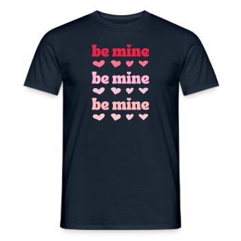 Be mine - Sois à moi - T-shirt homme - marine - Devant - AI Model Male 178 light (178cm)