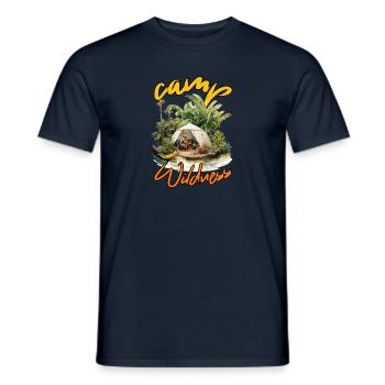 Camp Wildness - T-shirt homme - marine - Devant - AI Model Male 178 light (178cm)