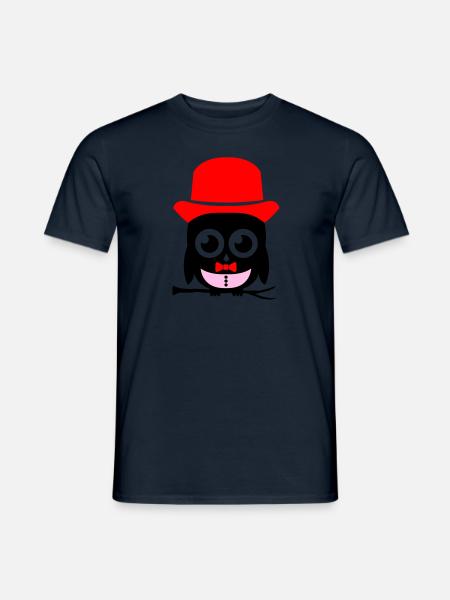 owl sir 02 copy - Men's T-Shirt - navy