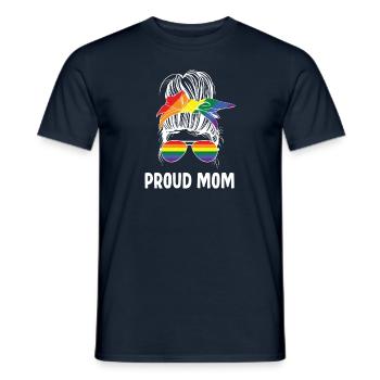 LGBT Stolze Mutter - Männer T-Shirt - Navy - Vorne - AI Model Male 178 light (178cm)