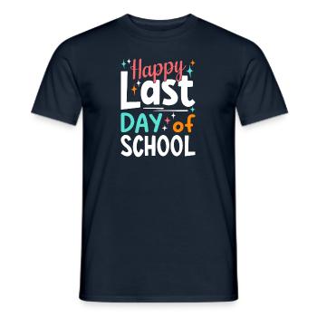 Dernier jour d’école - T-shirt homme - marine - Devant - AI Model Male 178 light (178cm)