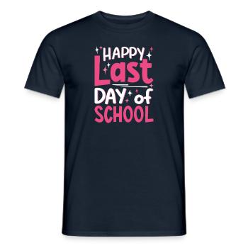 Dernier jour d’école - T-shirt homme - marine - Devant - AI Model Male 178 light (178cm)