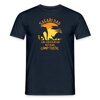 Safari Dad - Men's T-Shirt - navy - Front - AI Model Male 178 light (178cm)