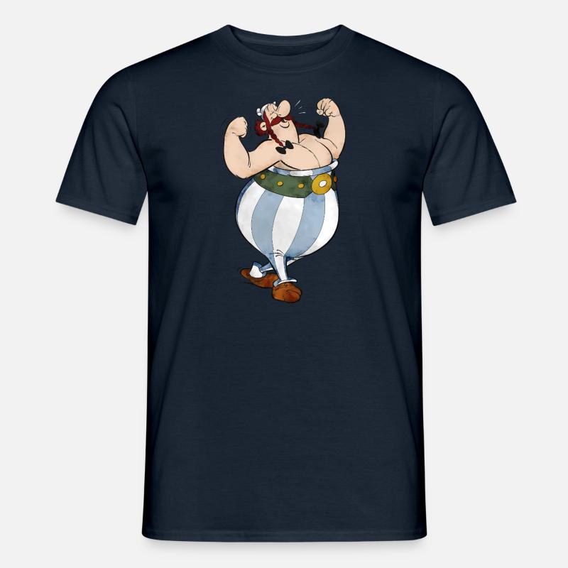 Asterix & Obelix Happy - T-shirt męski - granatowy
