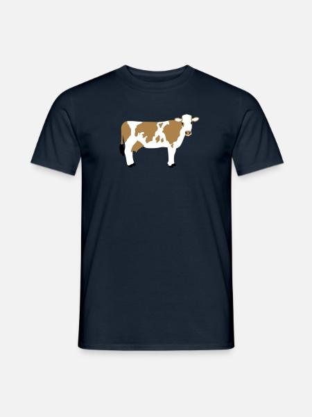 Cow 3 - Men's T-Shirt - navy