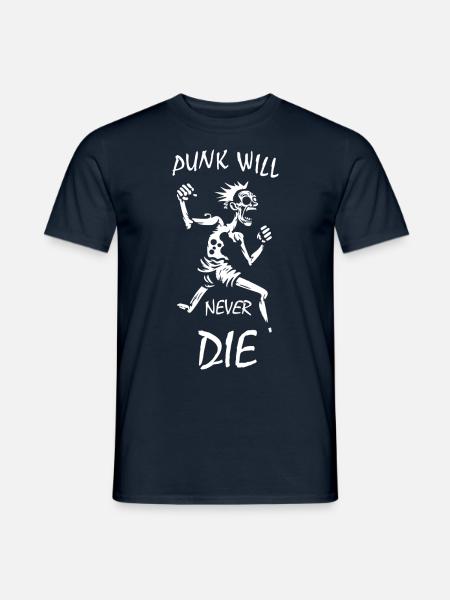 Punk - Männer T-Shirt - Navy