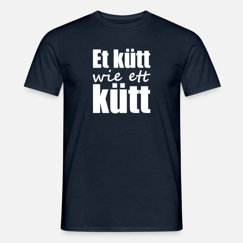 Kölsch - Dialekt - Spruch - Männer T-Shirt - Navy