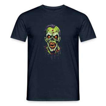 Zombie - Männer T-Shirt - Navy - Vorne - AI Model Male 178 light (178cm)
