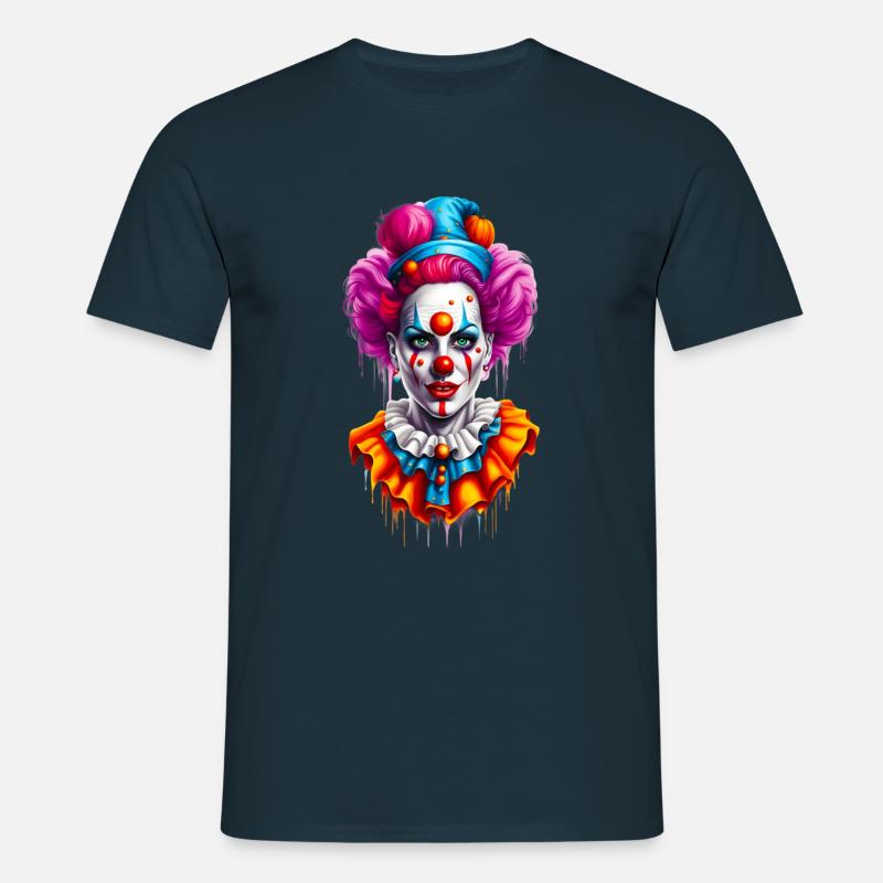 Halloween Pierrette - Männer T-Shirt - Navy