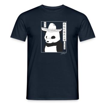 Kawaraban Japan Mexikanischer Baltringue Panda - Männer T-Shirt - Navy - Vorne - AI Model Male 178 light (178cm)