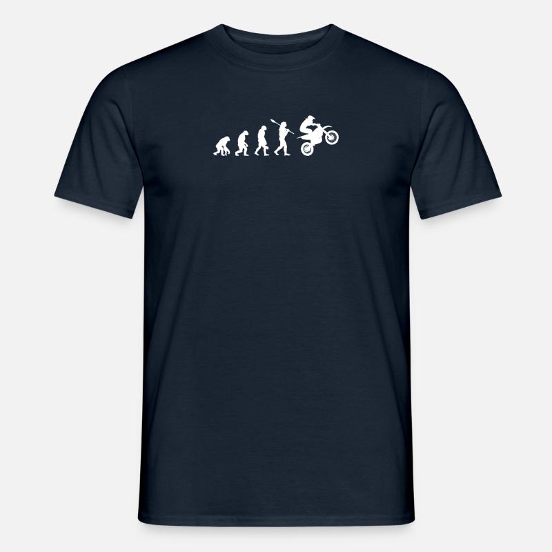 Motocross Evolution - Männer T-Shirt - Navy