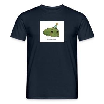 sad party frog - Männer T-Shirt - Navy - Vorne - AI Model Male 178 light (178cm)