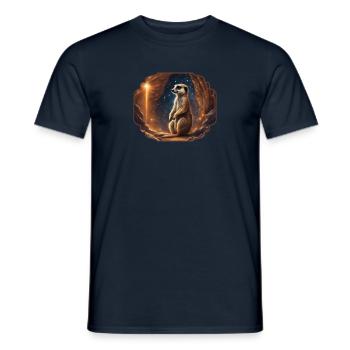 Erdmännchen und Hoffnung 2 - Männer T-Shirt - Navy - Vorne - AI Model Male 178 light (178cm)