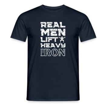 Chemise de gym Entraînement Entraînement Muscles Musculation - T-shirt homme - marine - Devant - AI Model Male 178 light (178cm)