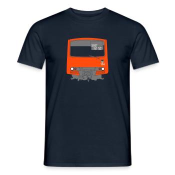 Helsinki Metro - Men's T-Shirt - navy - Front - AI Model Male 178 light (178cm)
