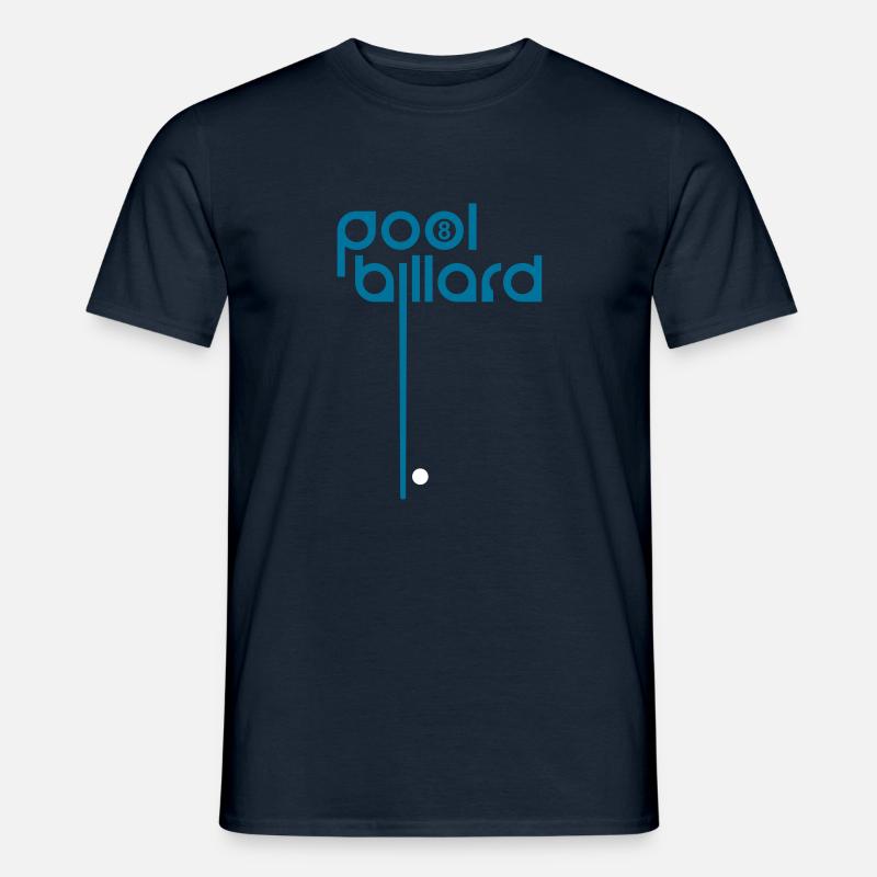 POOL BILLARD - Männer T-Shirt - Navy