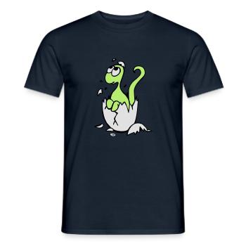 Baby Dinosaur - Men's T-Shirt - navy - Front - AI Model Male 178 light (178cm)