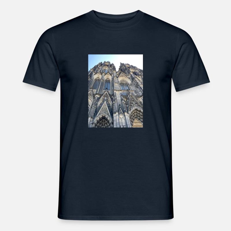 Kölner Dom Pullover - Männer T-Shirt - Navy