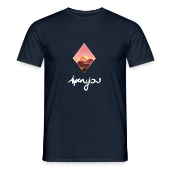 Alpenglow Sonnenuntergang - Männer T-Shirt - Navy - Vorne - AI Model Male 178 light (178cm)